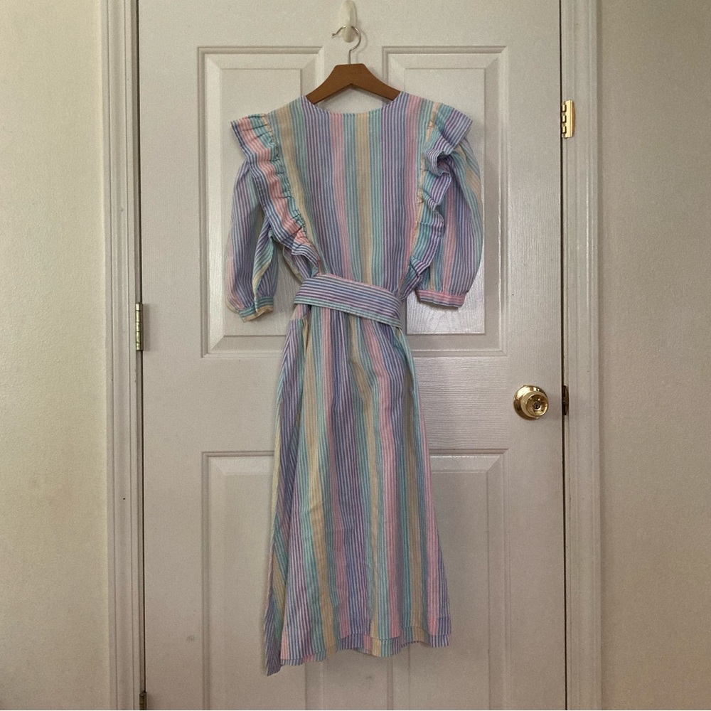 Women’s vintage 80s handmade dress